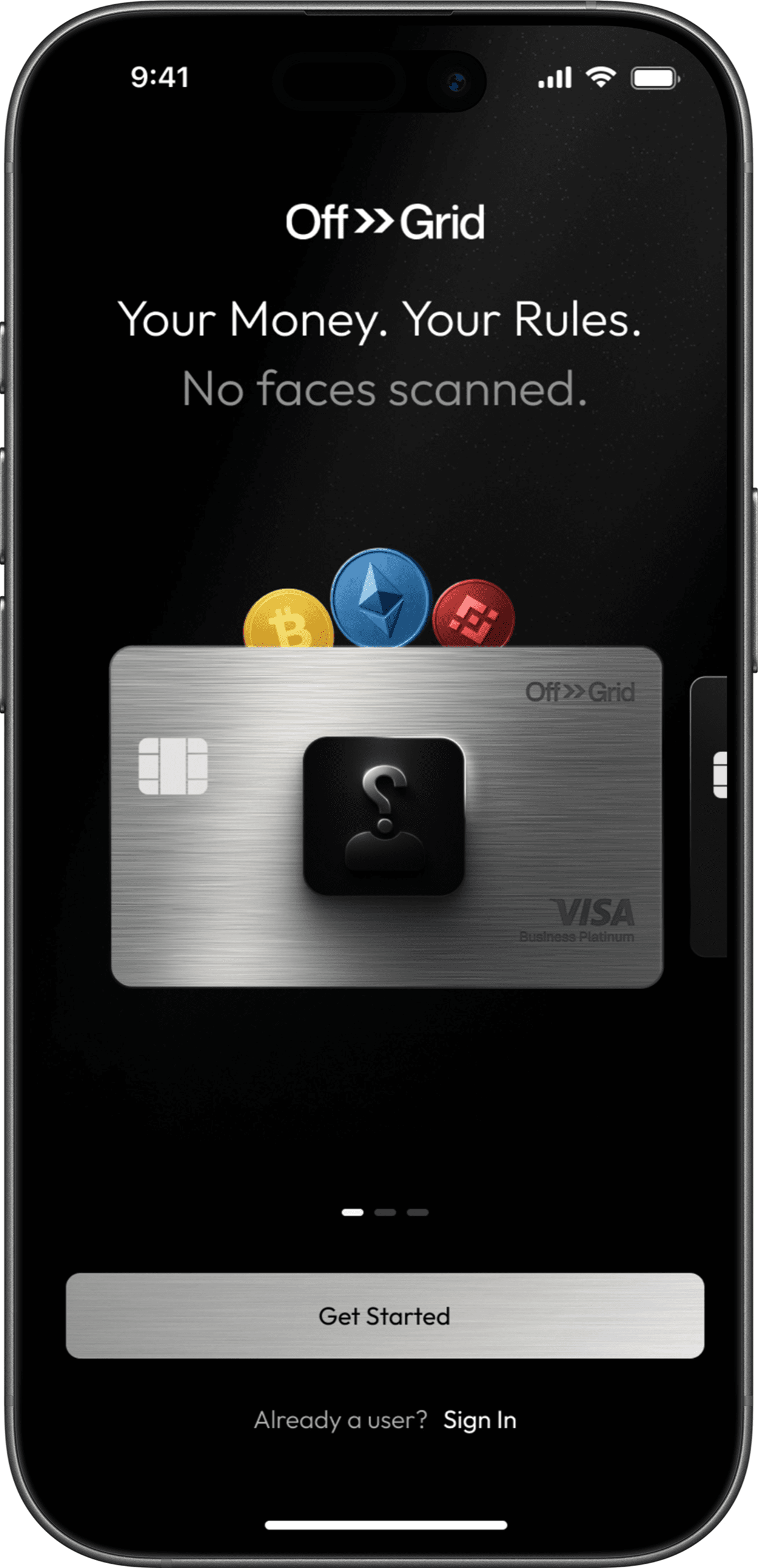 Banking app onboarding - slide 3